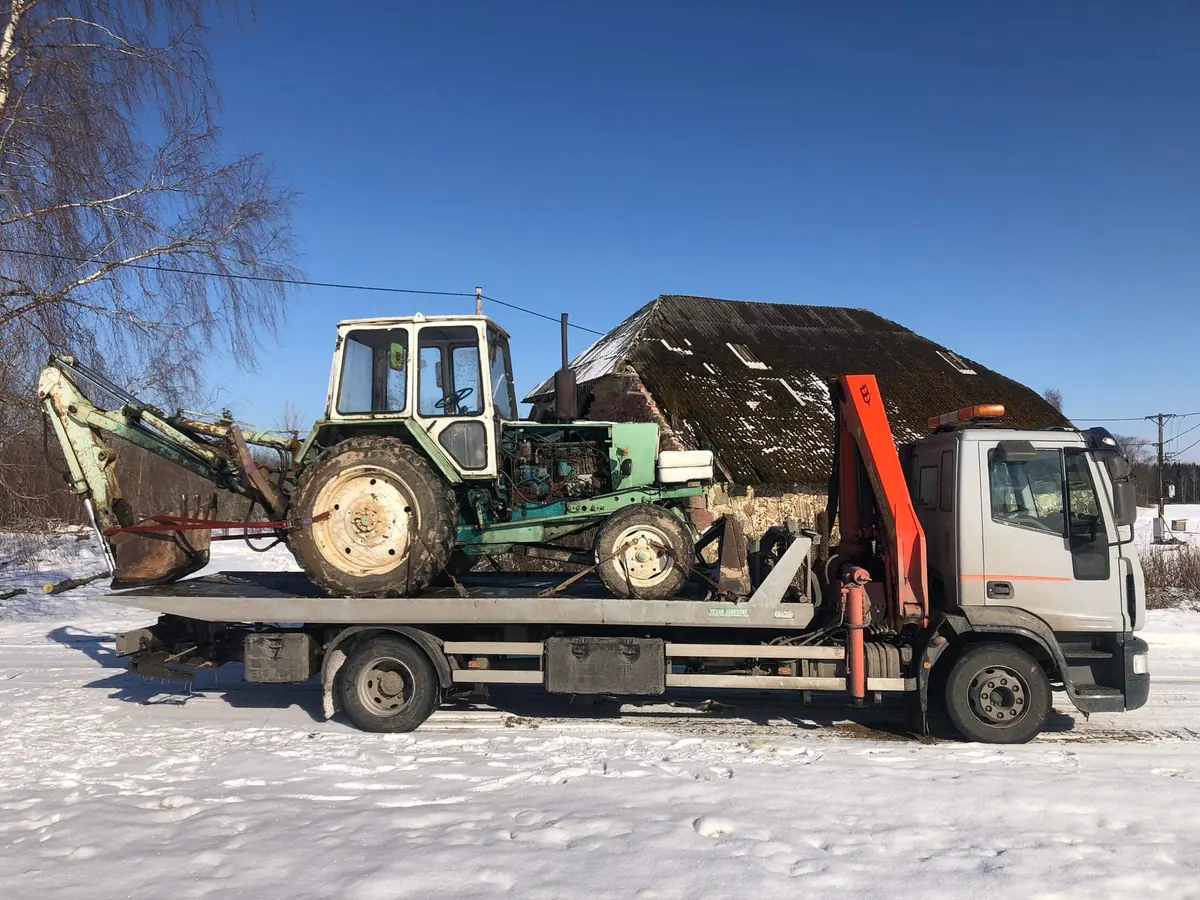 Talvine traktor transport